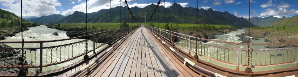 Altai Nationalpark Brücke über den Ob